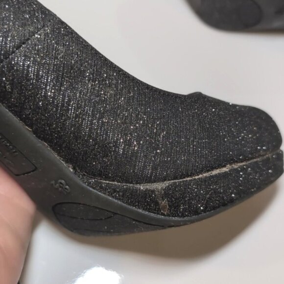 Fioni Night Formal Glitter High Heels Dark Gray Silver Metallic Shoes Size 8.5 - Picture 14 of 14